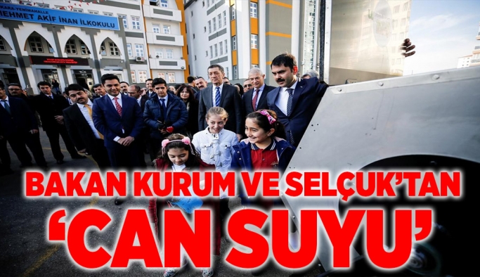 Bakan Murat Kurum ile Milli Eğitim Bakanı Ziya Selçuk'tan can suyu