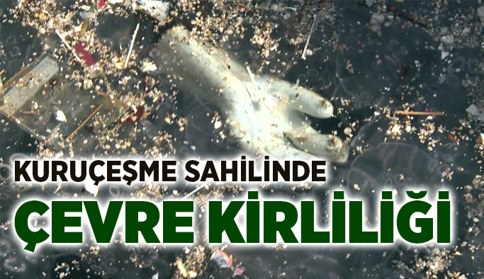 Kuruçeşme sahilinde çevre kirliliği