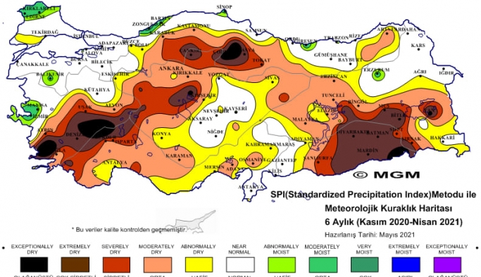 Son 6 aylık kuraklık haritası korkuttu!