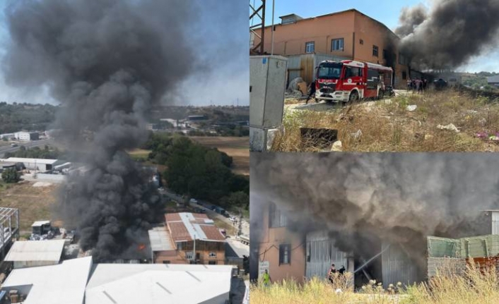 Tekirdağ'da geri dönüşüm tesisinde yangın; müdahale devam ediyor