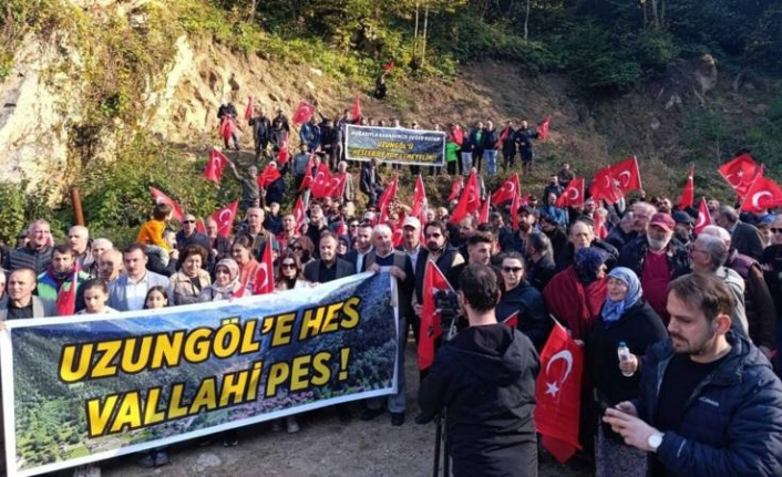 Trabzon Uzungöl halkı HES projesine karşı ayakta!