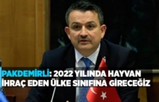 Pakdemirli: 2022 yılında hayvan ihraç eden ülke...